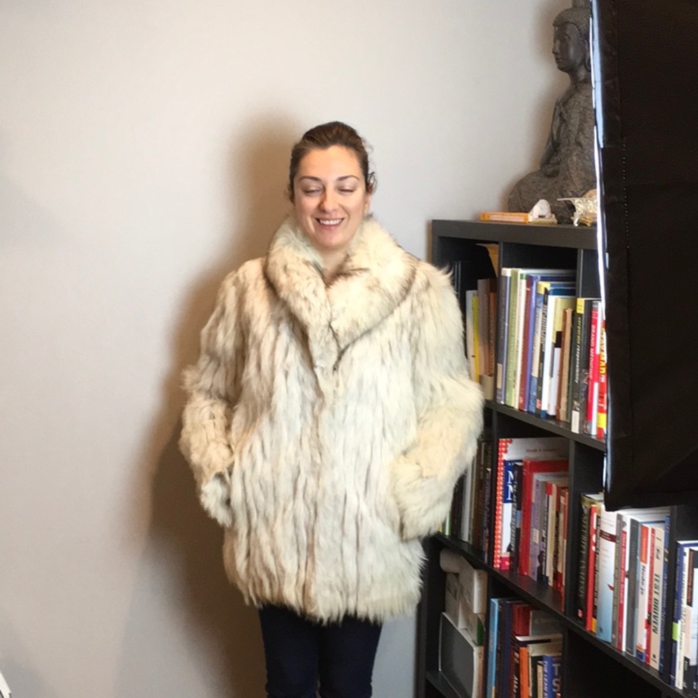 Fox fur custom coat excellent condition.